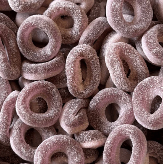 Anneaux au raisin sucrés