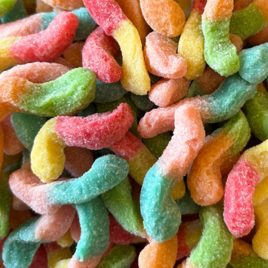 Vers néon sûrs acidulés