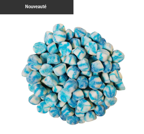 Bisous twist à la framboise bleue